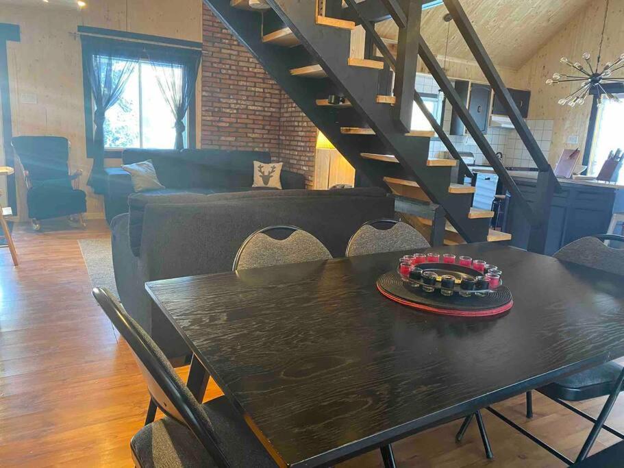 Le Jazz- Chalet Rustique/Chic Avec Spa Notre-Dame-Des-Bois Esterno foto
