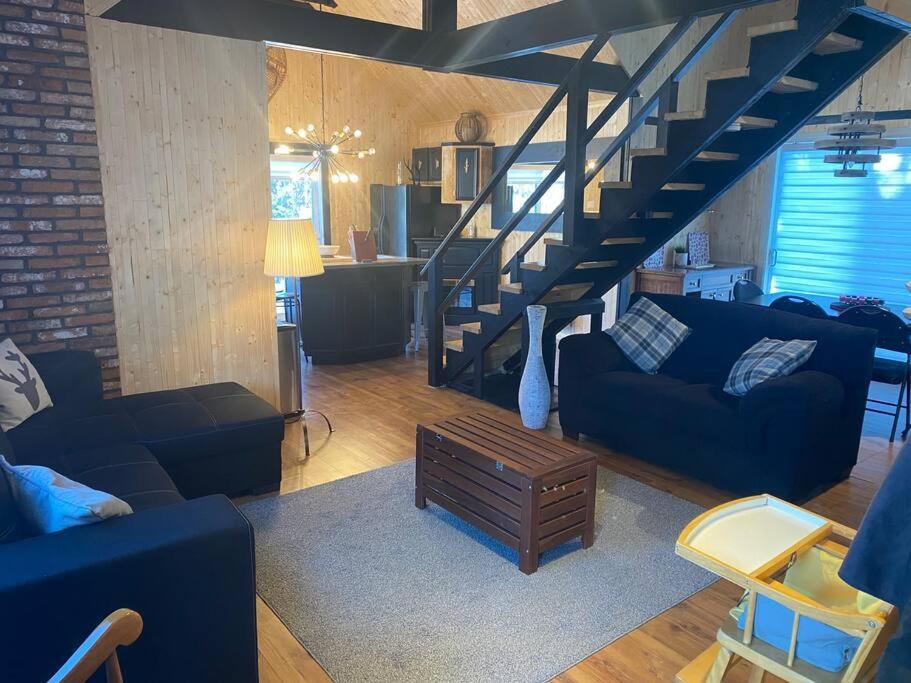 Le Jazz- Chalet Rustique/Chic Avec Spa Notre-Dame-Des-Bois Esterno foto