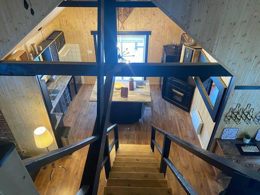Le Jazz- Chalet Rustique/Chic Avec Spa Notre-Dame-Des-Bois Esterno foto