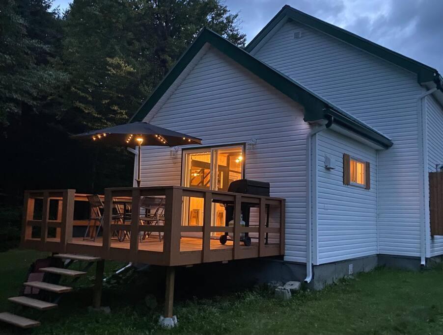 Le Jazz- Chalet Rustique/Chic Avec Spa Notre-Dame-Des-Bois Esterno foto